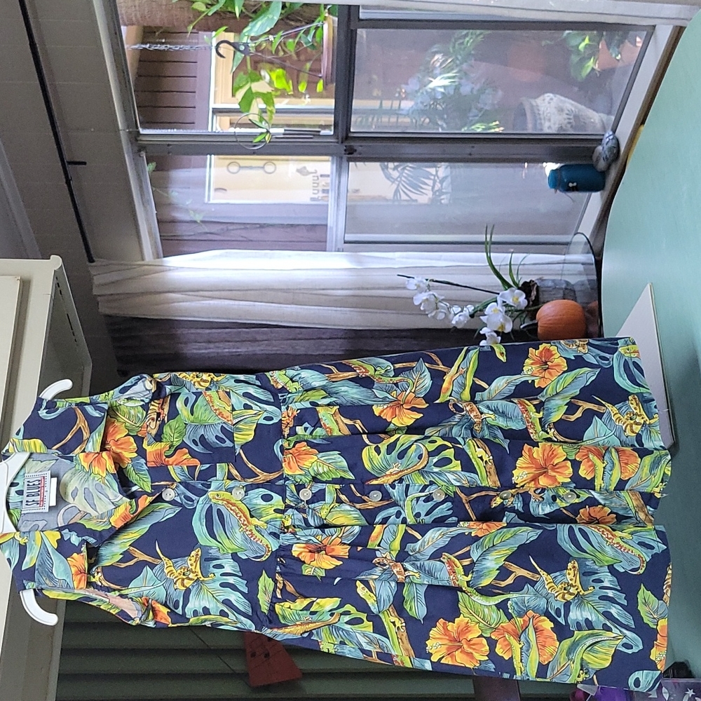 SF blues floral dress